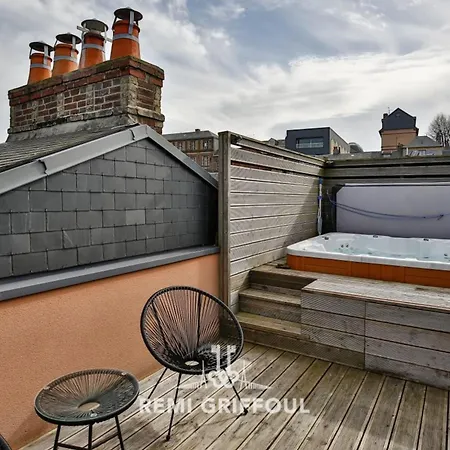 Hébergement de vacances The Cosmopolitan Architect Design With Rooftop Jacuzzi 8 Guests Honfleur